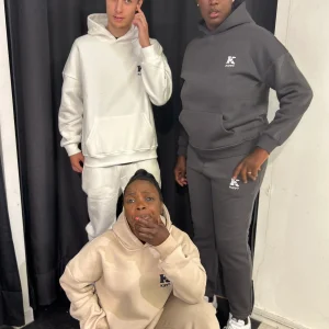 Ensemble sweat à Capuche et Pantalon Blanc