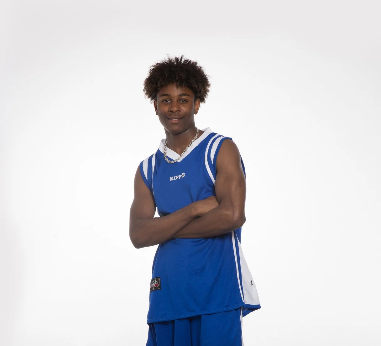 Maillot Classique Basketball MCK01 Bleu et Blanc