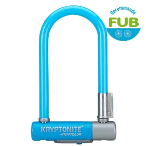 Antivol Vélo U Kryptonite KryptoLok Mini 7 Color Series Bleu Ciel