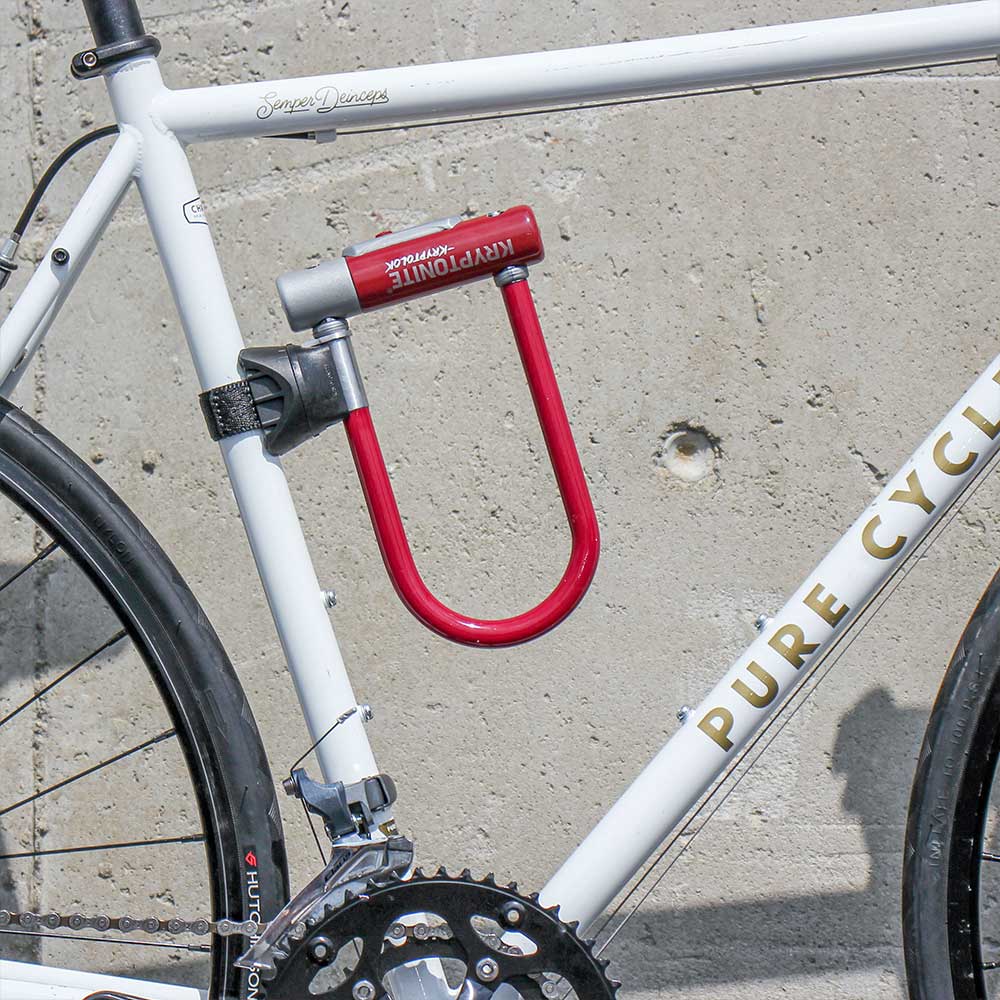 Antivol Vélo U Kryptonite KryptoLok Mini 7 Color Series Rouge Merlot – Image 2