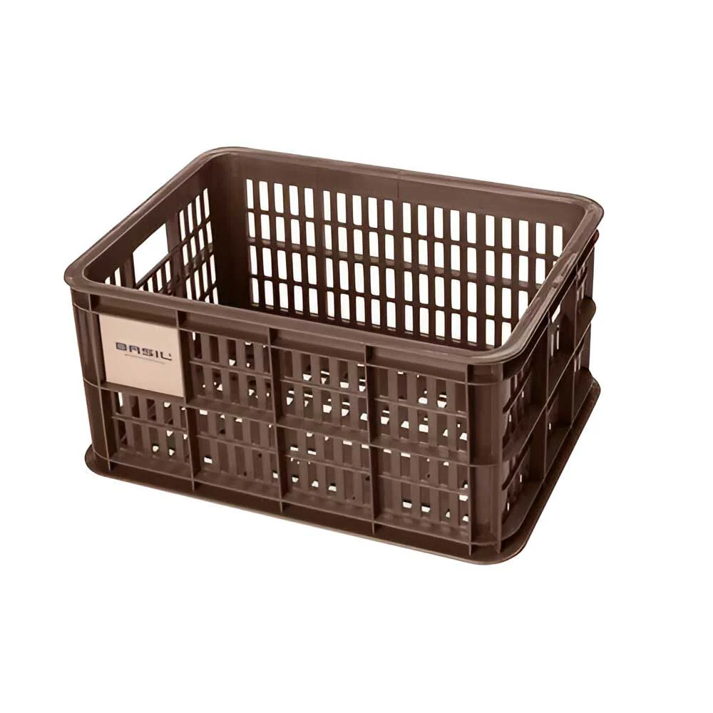 Caisse Plastique Recyclé BASIL "Milk Crate" sur porte-bagage avant ou arrière taille S 17,5 litres – Image 6