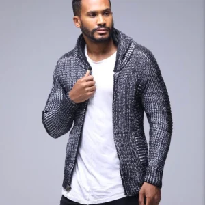 Gilet À Capuche Gris