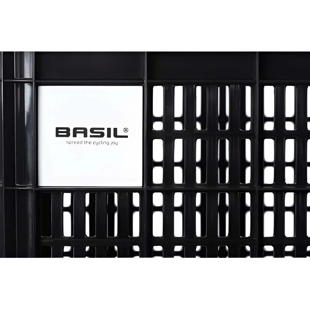 Caisse Plastique Recyclé BASIL "Milk Crate" sur porte-bagage avant ou arrière taille M 29,5 litres – Image 4