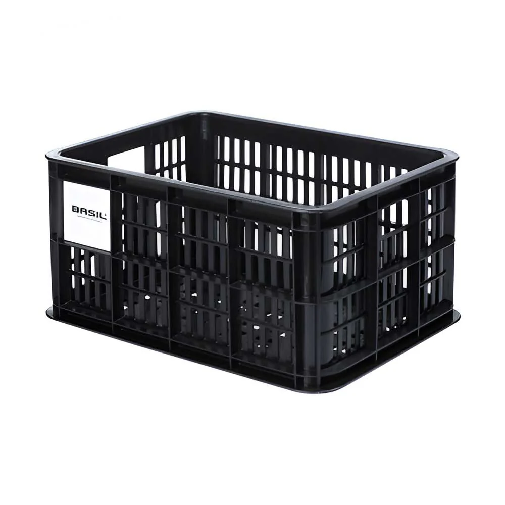 Caisse Plastique Recyclé BASIL "Milk Crate" sur porte-bagage avant ou arrière taille S 17,5 litres – Image 5