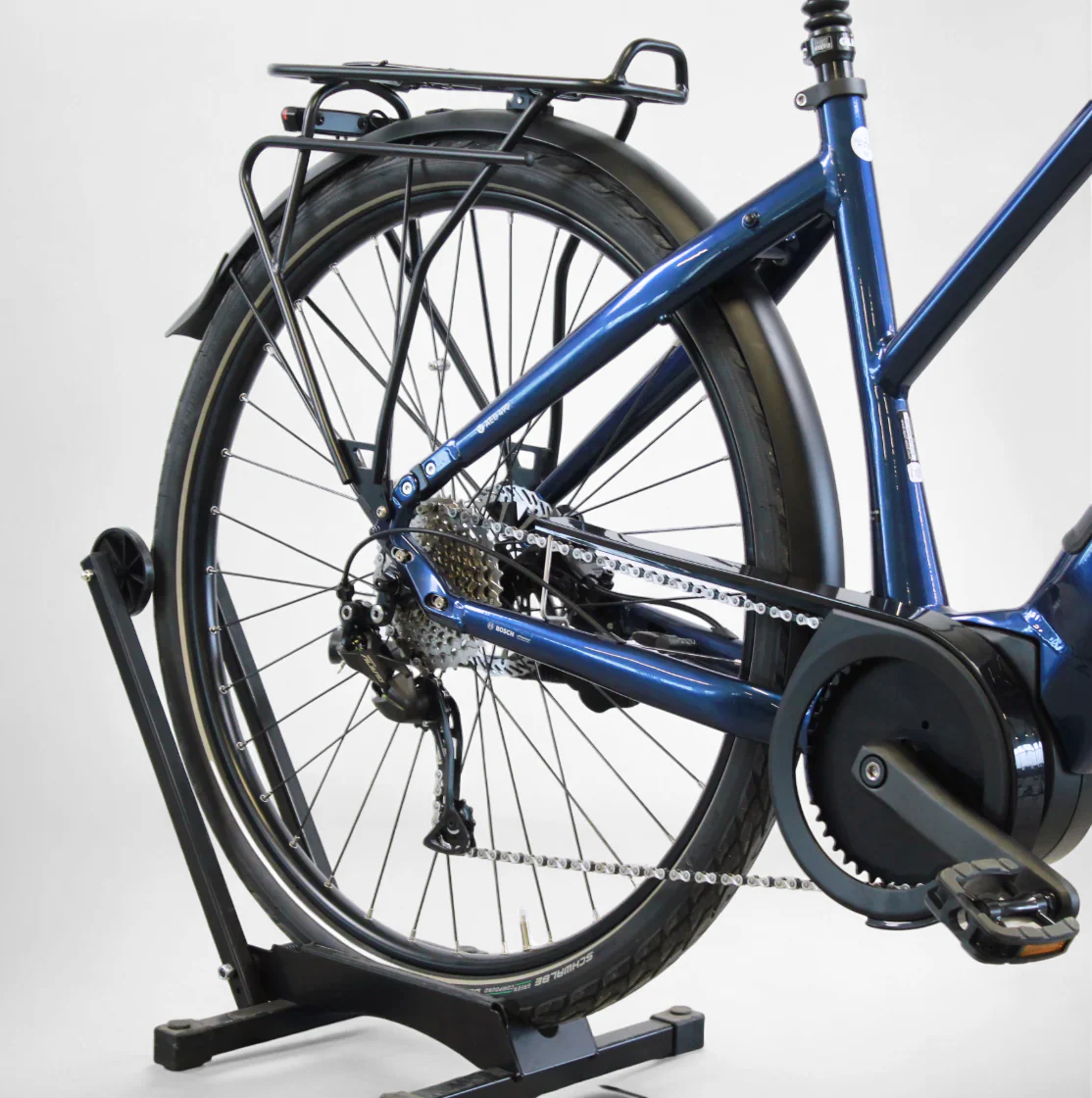 Vélo électrique Vélo de ville AEB 490 bleu – Image 4