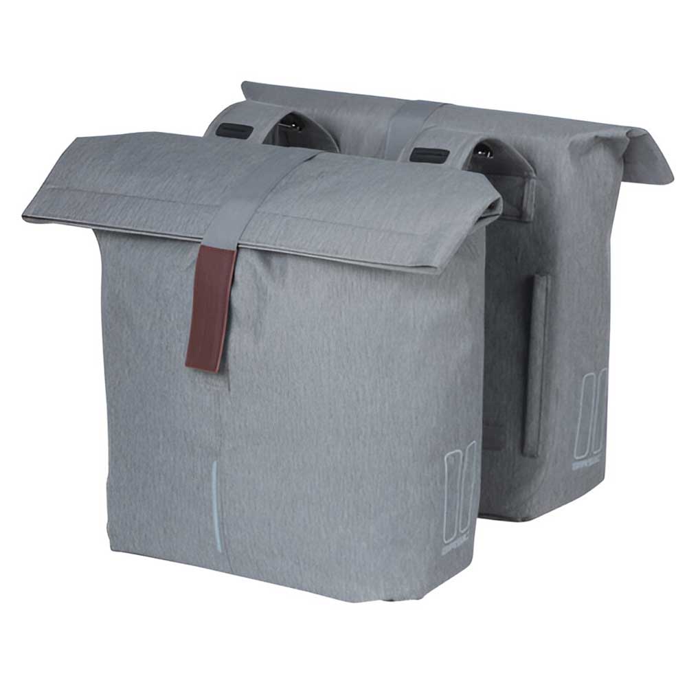 Double Sacoche Vélo BASIL City 28/32 litres Fixation universelle sur porte-bagage arrière – Image 2