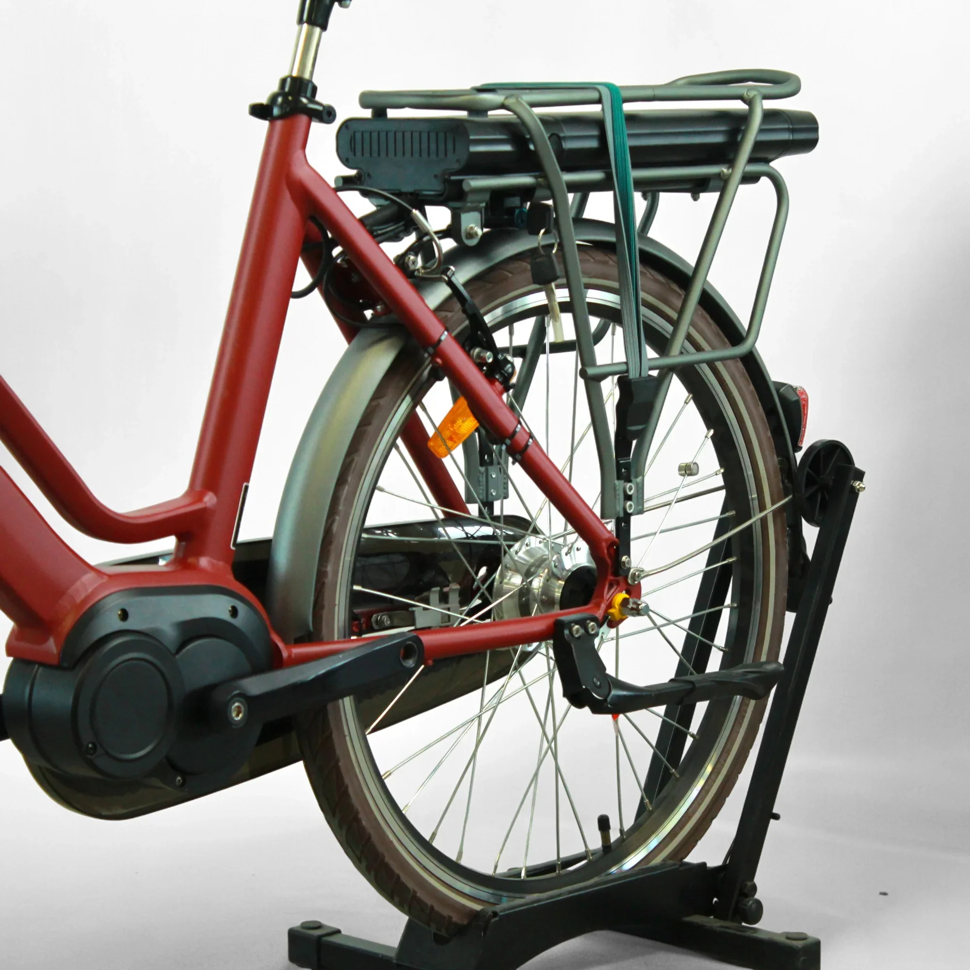 Vélo électrique Virage Citadin rouge 26" – Image 5