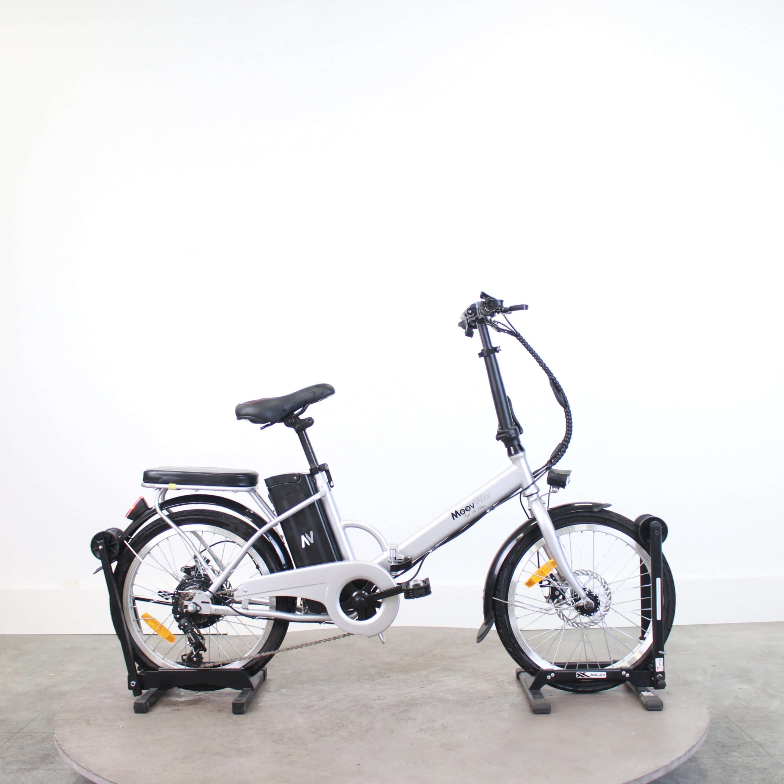 Vélo pliant électrique MoovWay Urban Argent