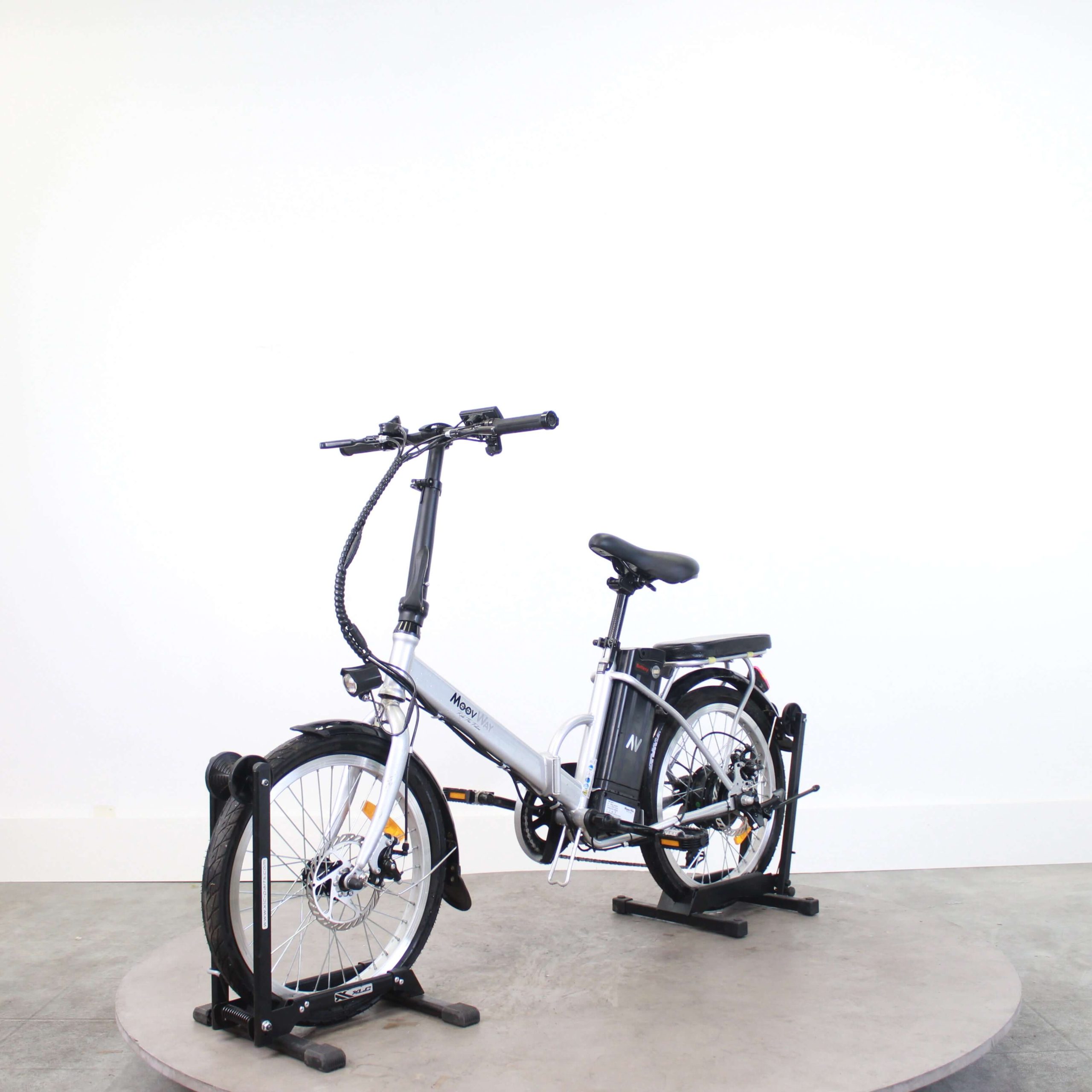 Vélo pliant électrique MoovWay Urban Argent – Image 4