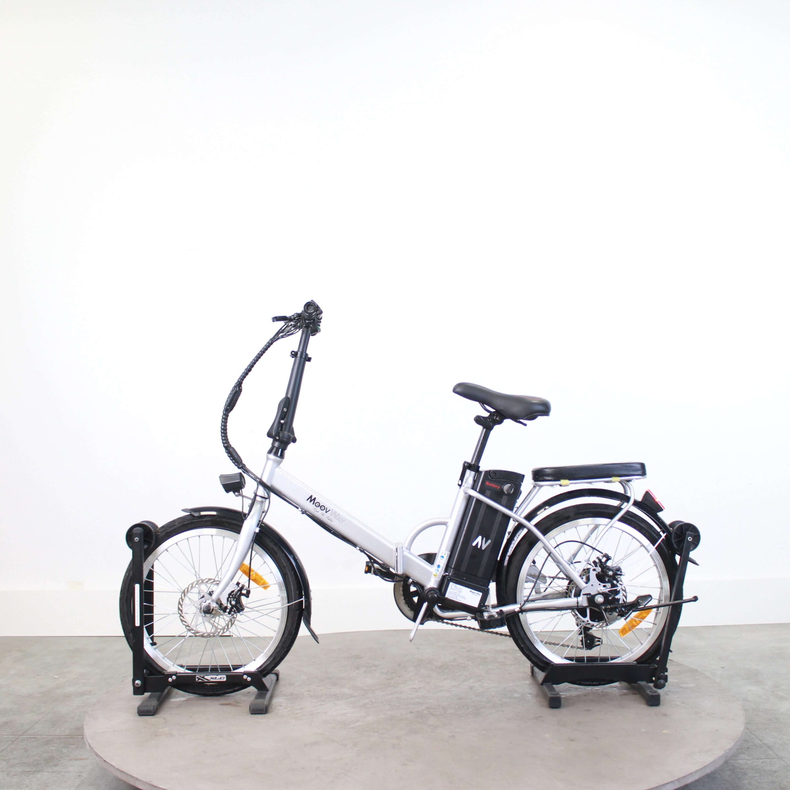 Vélo pliant électrique MoovWay Urban Argent – Image 5