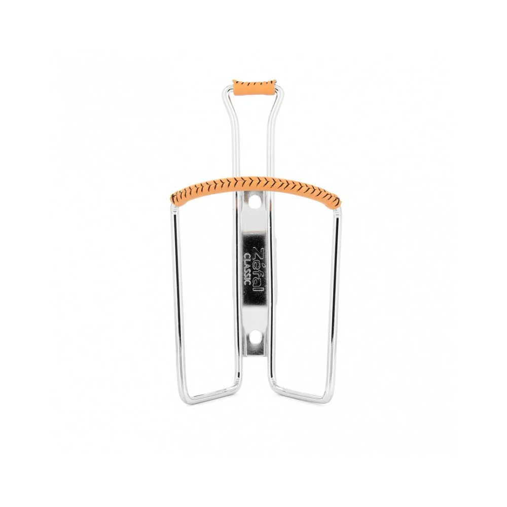 Porte-bidon Vintage ZÉFAL Classic acier chromé et cuir