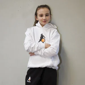 Sweat Capuche Enfant SKE03 Blanc