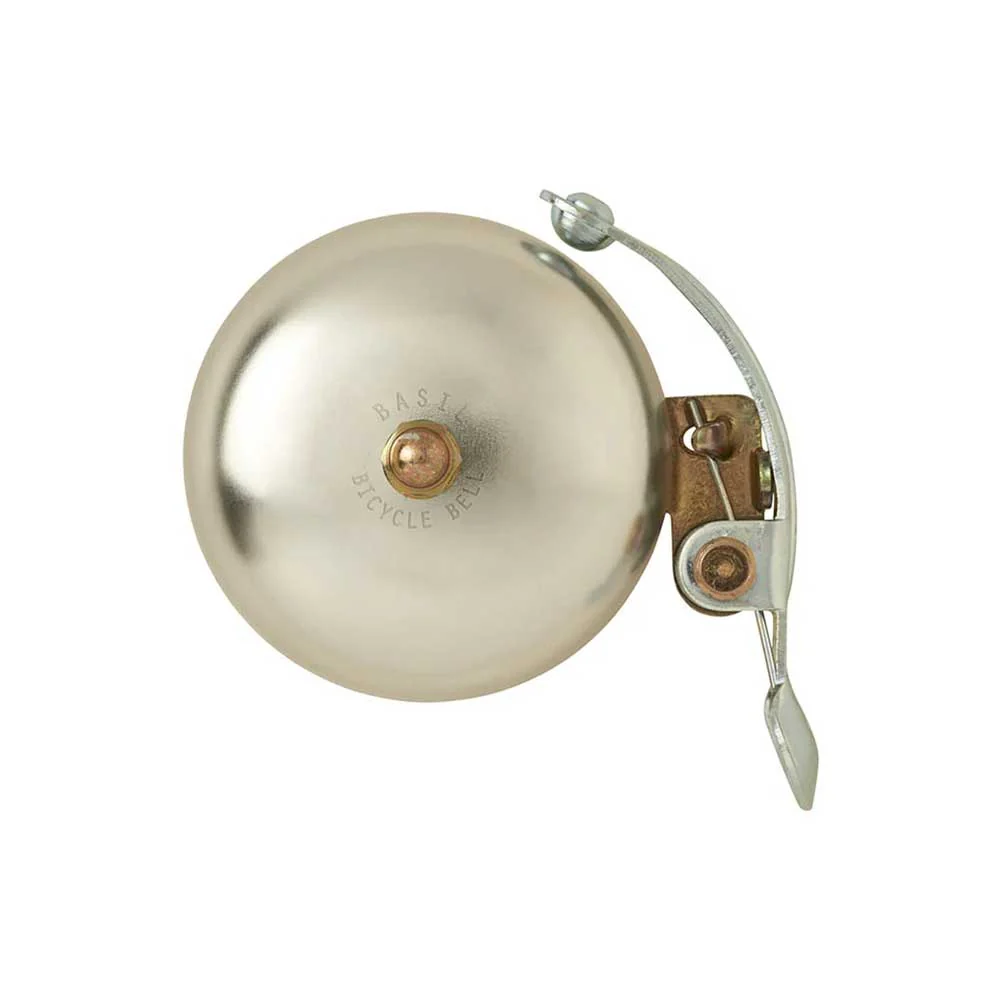 Sonnette vintage pour vélo BASIL Portland - Argent 55 mm