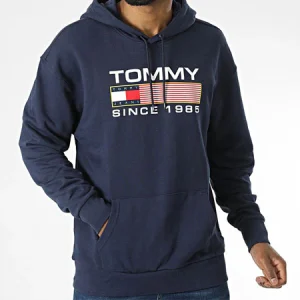 Sweat Capuche Athletic Logo 5009 Bleu Marine