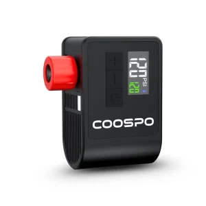 mini-pompe-electrique-pour-velo-coospo-ap-b1-120psi.jpgv1751048075 Mini pompe électrique pour vélo, Pression max 8,3 bar (120 PSI), Manomètre réglable, Lampe LED