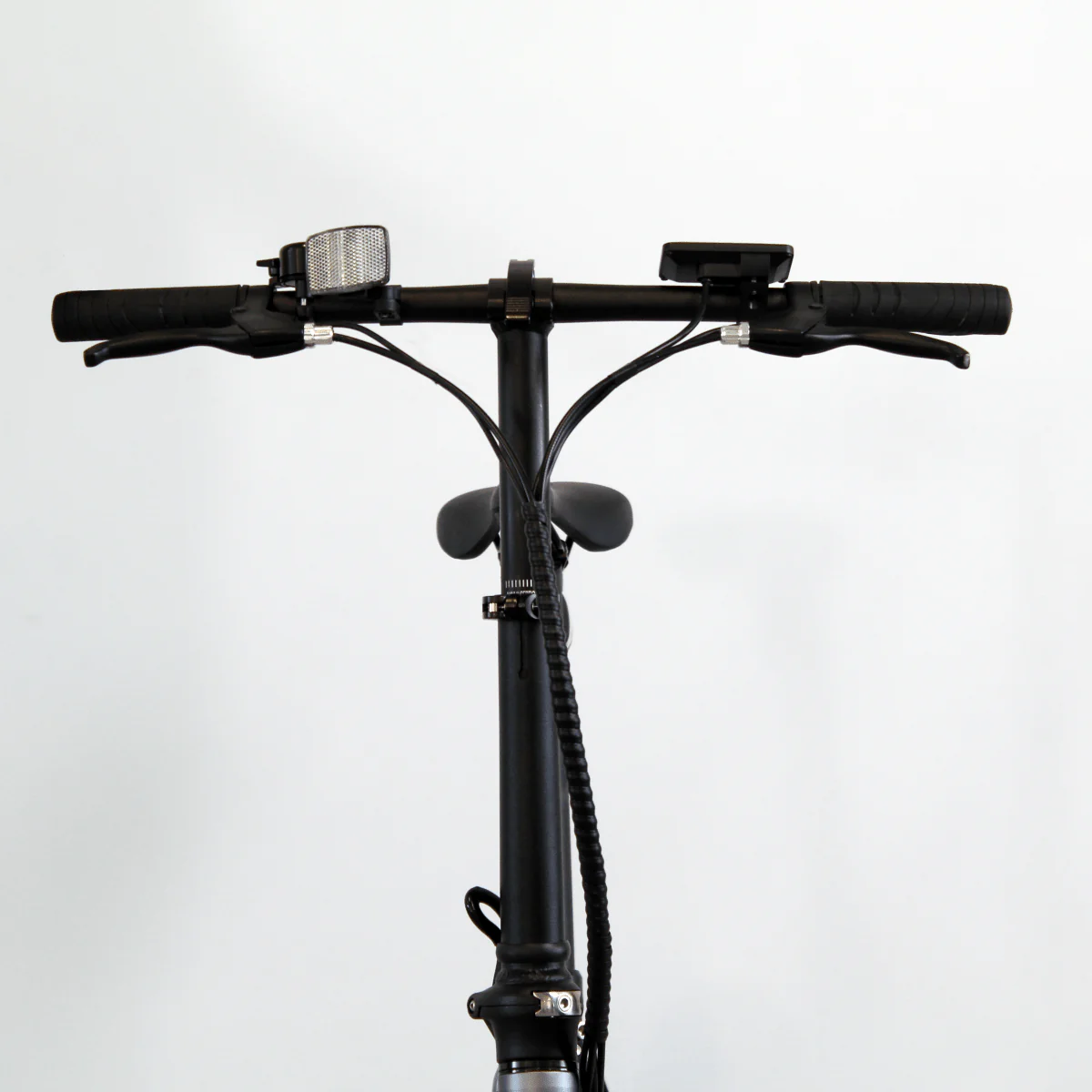 Vélo pliant électrique Eovolt City 4 Speed gris & bleu – Image 5