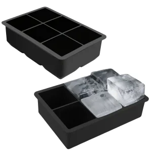 Bacs à glaçons en silicone 2x6 cubes